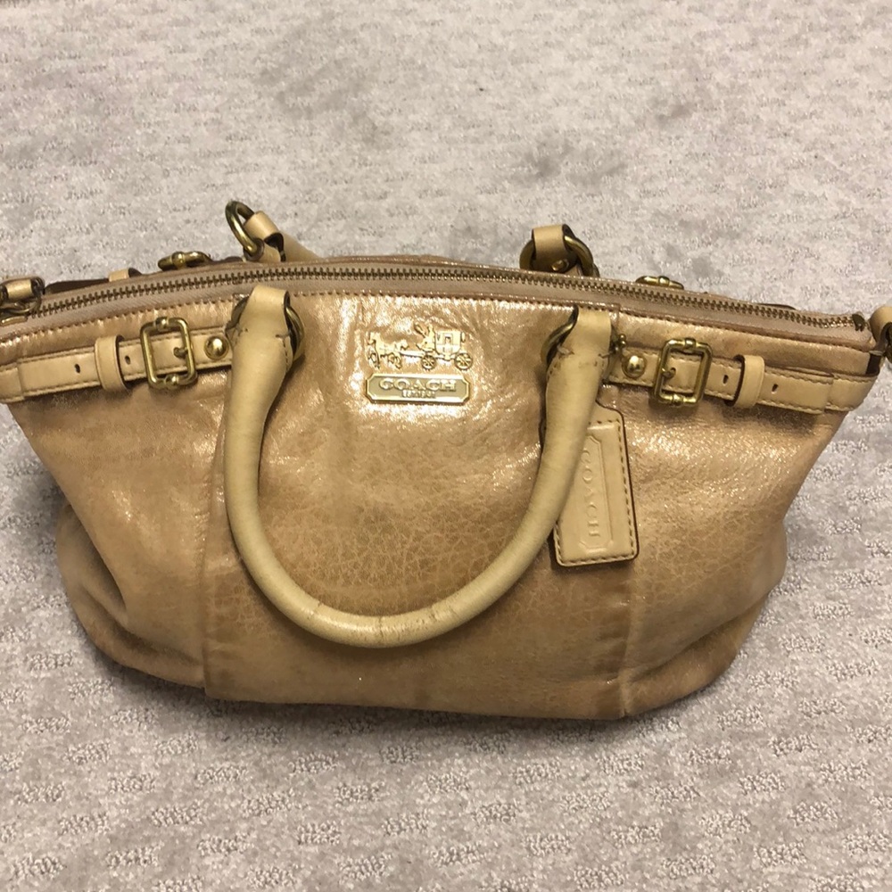 Coach Madison Embossed Metallic Leather bag